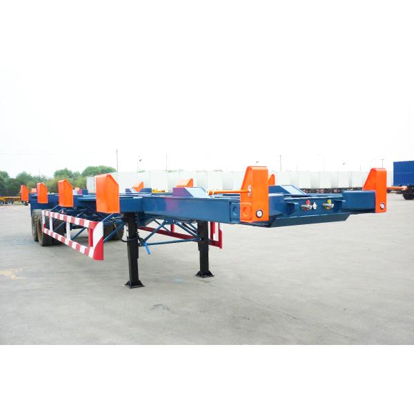 20 Feet 40 Feet Skeleton Semi Trailer for Terminal Trailer Container 30t Rim 9.00-22.5