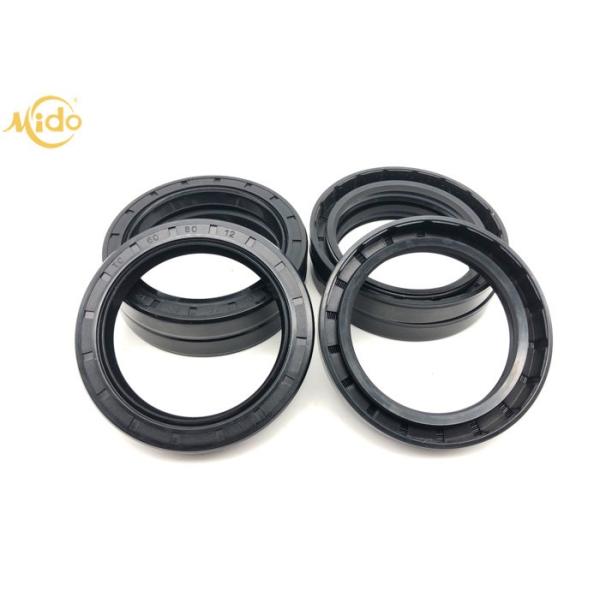 Black TC 60 80 12 Rubber Oil Seal For Transmission