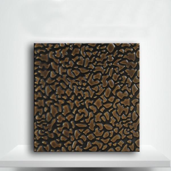 Ancient Copper Finish Textured Hammered Stainless Steel Sheets With Bumping rock pattern Decorative Sheet
