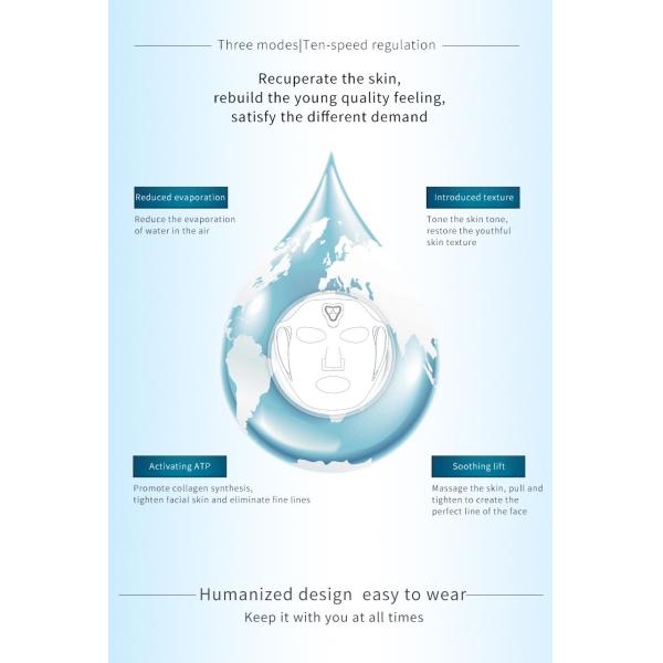 5 Pieces Reusable Silicone Facial Mask Cover Moisturizing Face Silicone Skin Mask