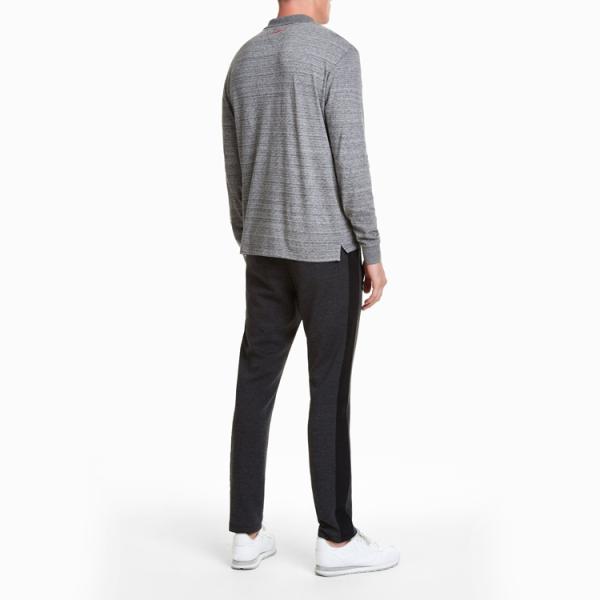 Fashion Mens Polo Style Shirts , Full Sleeve Patch Polo Shirt With Custom Logo