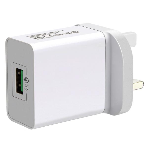 Portable Fast Charging Block , 15.5W 100-240V Qc 3.0 Wall Charger