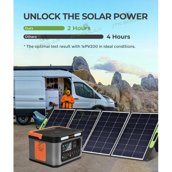 MPPT Controller panel Solar Portable Power Station Generator For Outdoor Camping