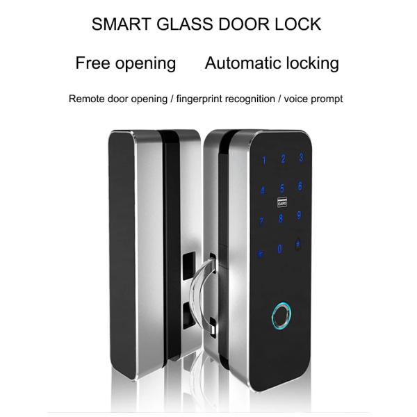 Remote Control Sliding Glass Door Security Locks , Smart Sliding Glass Door Lock