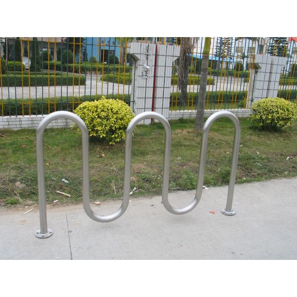 Surface Mounted Commercial Bike Racks 304 Stainless Steel Material