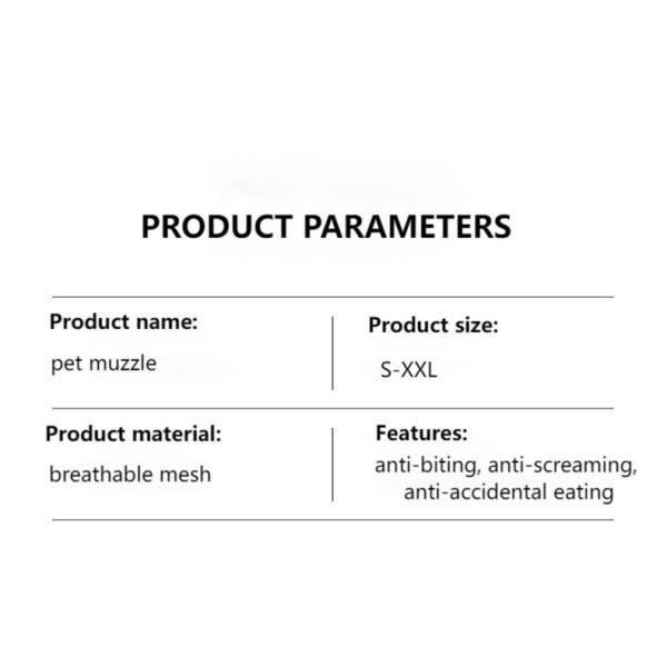 Pet Mask Anti-barking and Anti-biting Dog Muzzle Breathable Mesh Pet Muzzle Anti-ingestion Pet Supplies