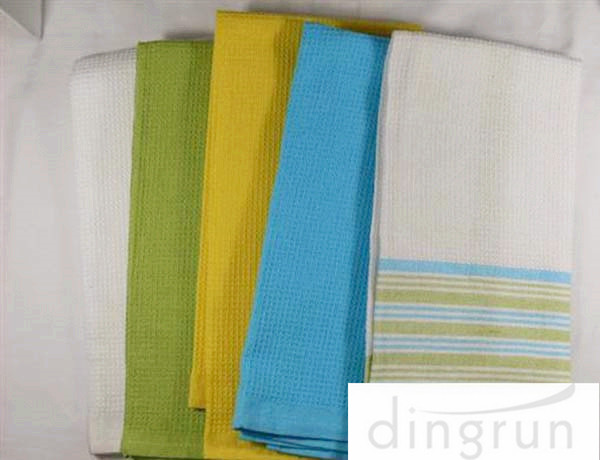 One Side Soft Cotton Kitchen Tea Towels Multi Functional OEM / ODM Available