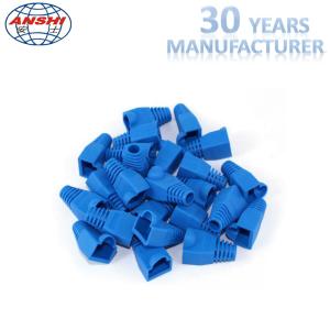 Cheap Grey Blue RJ45 Keystone Jack RJ45 Plug Boot Female Diameter 5.5mm 6.0mm wholesale