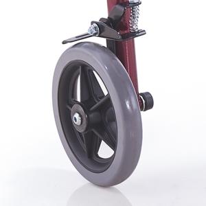 Four Wheel Medical Rehabilitation Equipment Aluminum Folding Rollator Walker