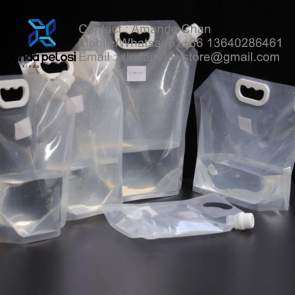 Liquid Spout Pouch Reusable Durable Spouted Stand Up Pouches Juice Drink Takeout Bag