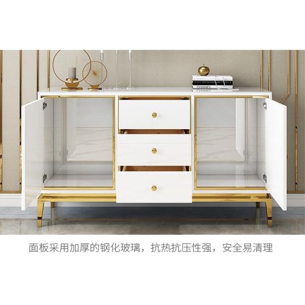 Wooden Hotel White Bedside Cabinets , Side Cabinets For Living Room