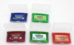 China Cheaper Game for GBA :Pokemon Emerald ,fire red, ruby,sapphire,leef green mix order on sale