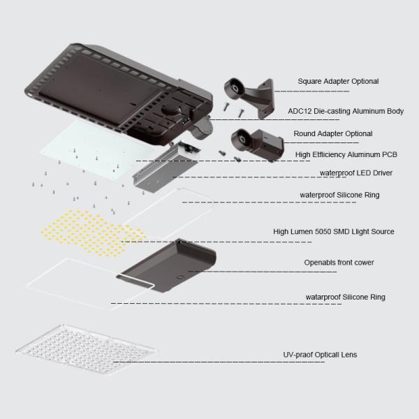 Ip66 Outdoor LED Street Light Waterproof 60w 150w Aluminum Housing