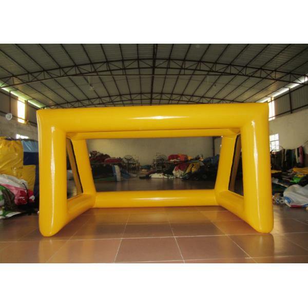 Digital Printing 0.55mm Pvc Tarpaulin Inflatable Football Games simple inflatable Soccer Door for practising