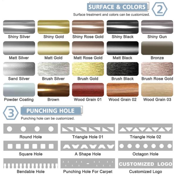 6m Aluminium Curtain Rail Track , TUV Aluminium Corded Curtain Track