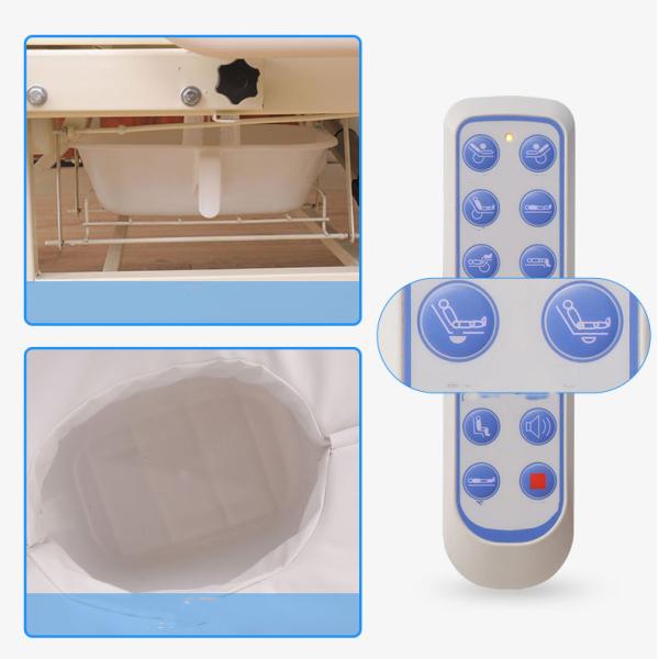 Length 2000mm Hospital Nursing Bed Remote Control Icu Hospital Bed