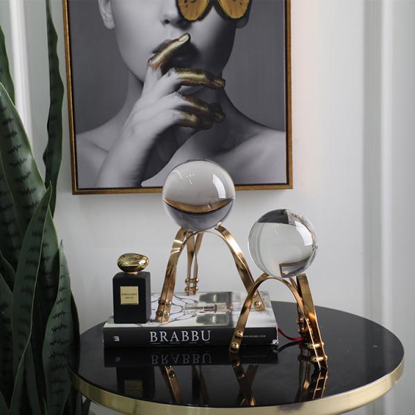 European Style wedding 240mm Crystal Ball Home Decor Statues