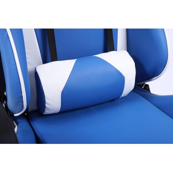 Blue Ergonomic Gaming Swivel Chairs 0.169CBM Revolving Chair Back Support Aluminium Base