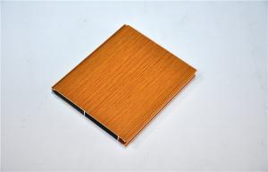 China Wood Grain Aluminium Profiles For Building Furniture , Alloy 6063-T5 on sale
