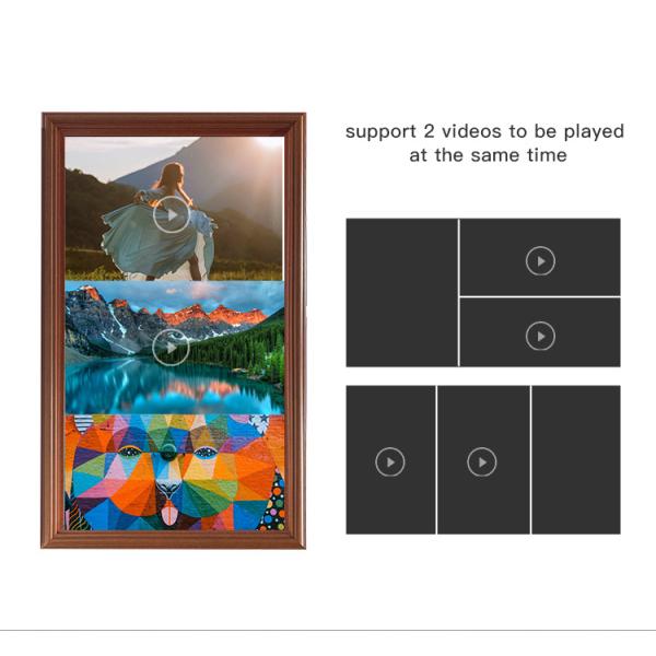 32 wall mounted digital signage digital picture frame advertising player