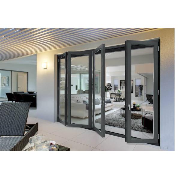 Balcony Aluminium Frame Tempered Bifold Sliding Glass Door And Windows