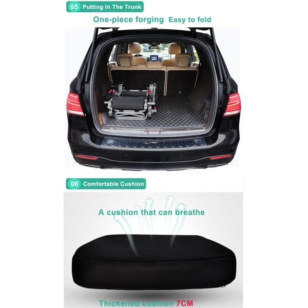 4.5km/Hr Medical Transport Wheelchair Aluminum Customized For Homecare