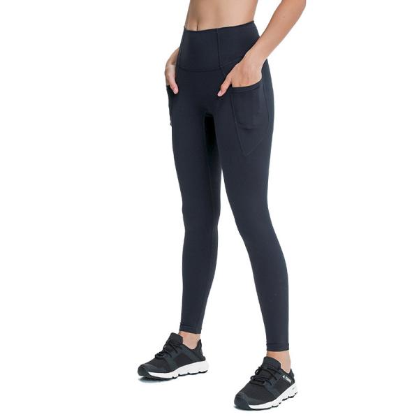 High Waisted Size XXL Yoga Pants Nylon No T Line With Pocket