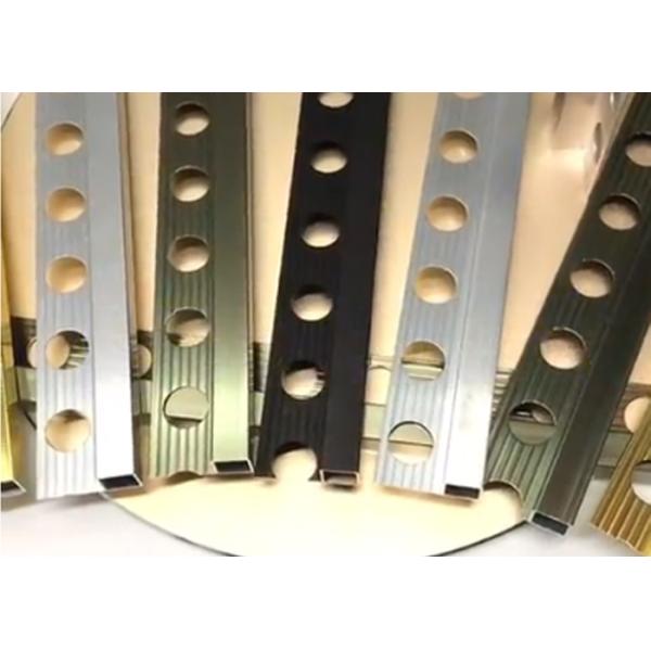 square aluminium ceramic tile trims