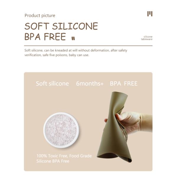 Pantone Color Baby Silicone Bib Custom With Cute Animal Sloth Printing