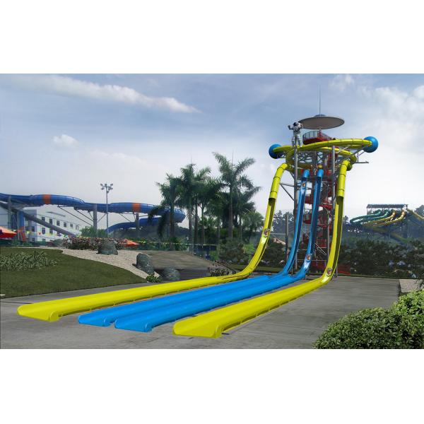 Extraterrestrial Fiberglass Super Tube Water Slide Free Fall Tower Rides HT-52 480rider / h