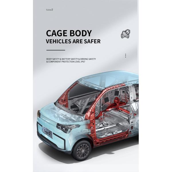 Energy Type Pure Electric 2 Seats Solar Car 550km High Speed EEC COC Mini Blaval Auto 2 Small Vehicles 850kg Curb Weight