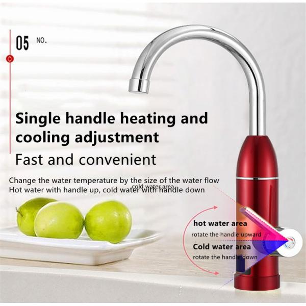 Intelligent Customized Digital Control Electric Faucet LVD Instant Hot Tap For Kitchen