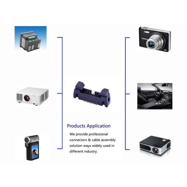 SMT Type PCB Wire To Board Connectors 1.27 Mm Ejector Header 1.5 AMP Current Rating
