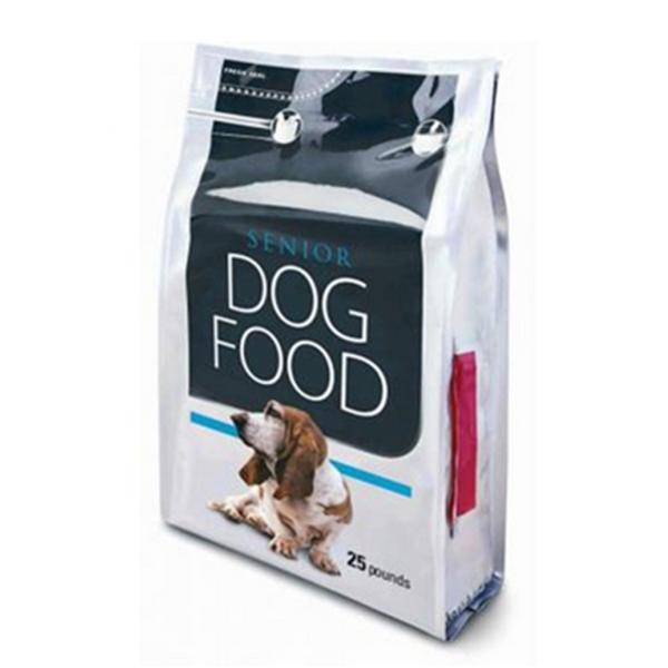Pet Food Packaging Flat Bottom Pouch Bag , Custom Printed Resealable Food Bags