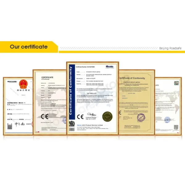 Recycle Material PU Traffic Safety Post Reflective Warning Bollard