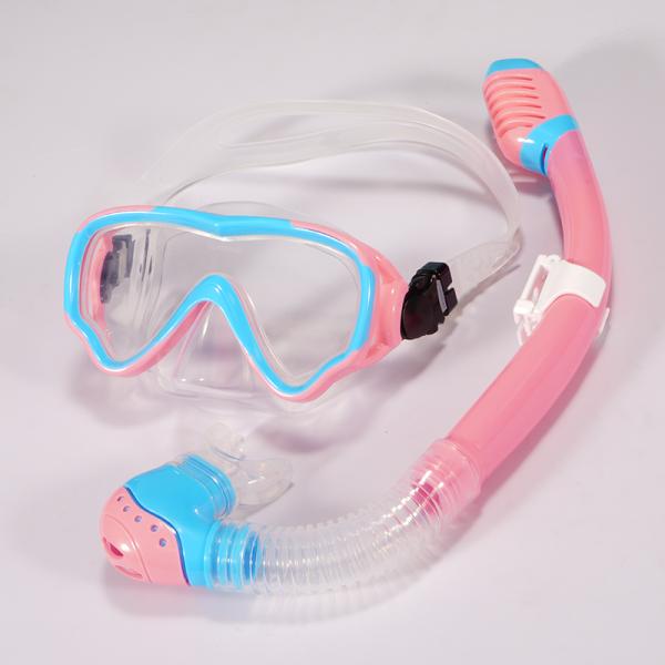 High Durability Anti Fog Snorkeling Mask Set UV Resistance Silicone Snorkeling Mask