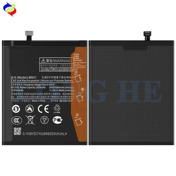 BN31 Battery for Red-MI Note5A Prime Mobile Phone Original A Guaranteed