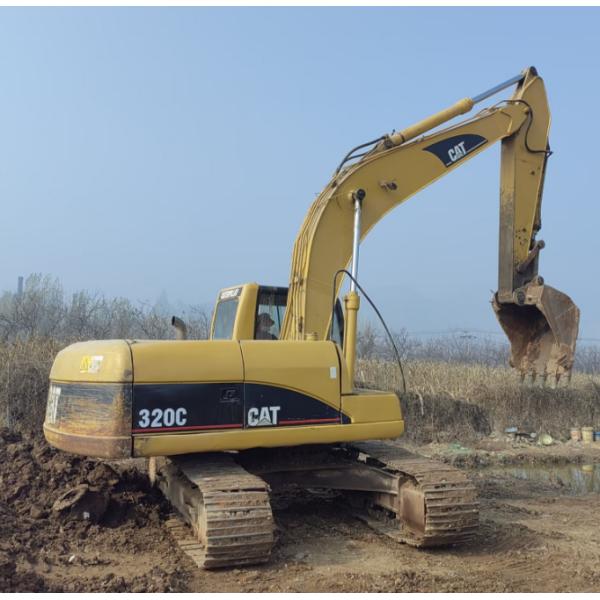 Good Health and Active CAT 320C 20 Ton Used Excavator with Original Hydraulic Valve