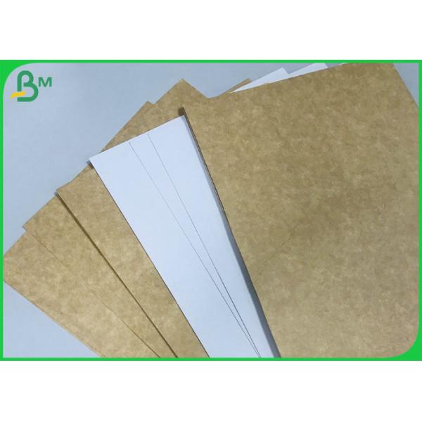  FDA Approved 250g 365g White Lined Coated Brown Back Kraft Board For Food Package