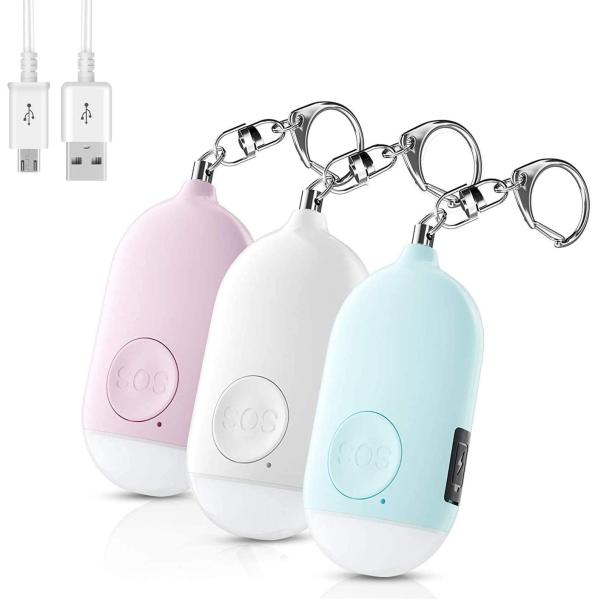 3pcs Elderly Sos Alarm Safesound Original Self Defense Siren With USB Charging DC5V