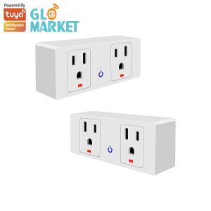 China US Standard Tuya Wifi Smart Wall Plug Google Assistant Voice And Timing Control on sale