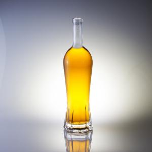 Cheap Custom 750ml Glass Bottle Weight Base Material Glass 500ml Glass Liquor Bottle For Whiskey wholesale