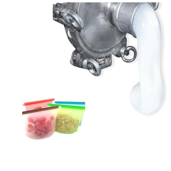 Portable Food Grade Liquid Silicone Rubber Storage Bag Set Reusable