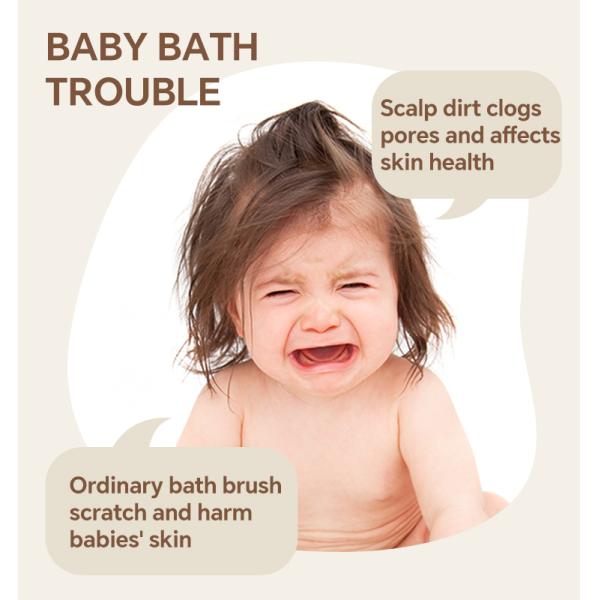 Baby Gifts bath set hair Wash care silicone Brush Hand Care with Official Baby Products & Supplies accessories