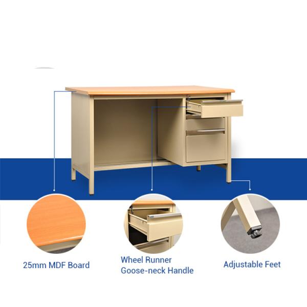 75cm Height Steel Office Table