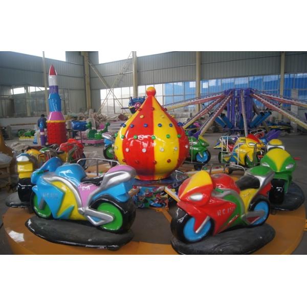 Motor Shape Children's Amusement Park Rides , Kids Carnival Car Carousel Ride