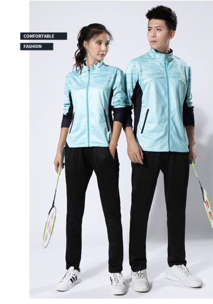 Spring autumn winter unisex badminton sui volleyball tennis suit sports suit competition coat printing custom tracksuits