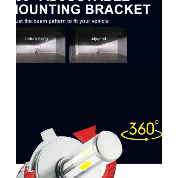 360 Degrees Lighting N6 LED Car Headlight H4 H7 H8 H11 Led Fog Light Bulbs