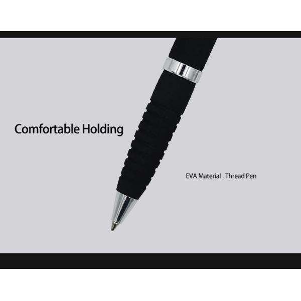 Luxury 1.0mm Metal Ballpoint Pen Thick Barrel Ball Pen Comfortable EVA Grip