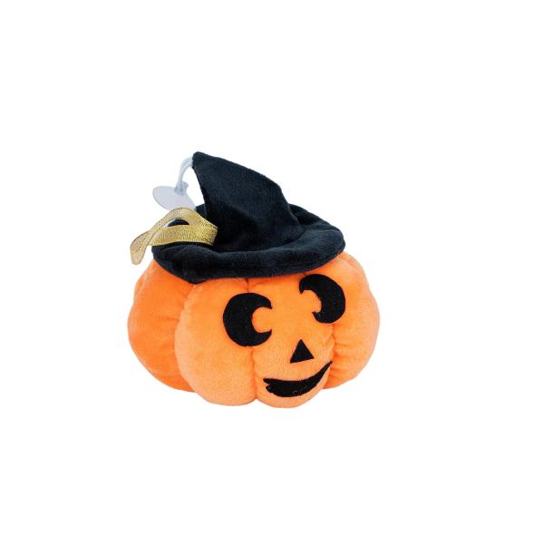 OEM Stuffed Embroidered Orange Pumpkin Plush Pillow For Halloween Holiday Gifts